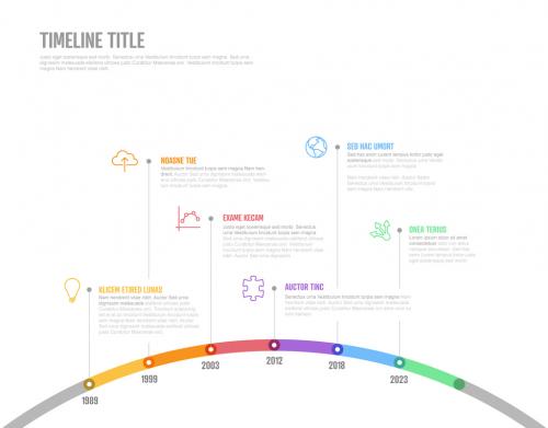 Infographic Company Milestones Timeline Layout - 478874160