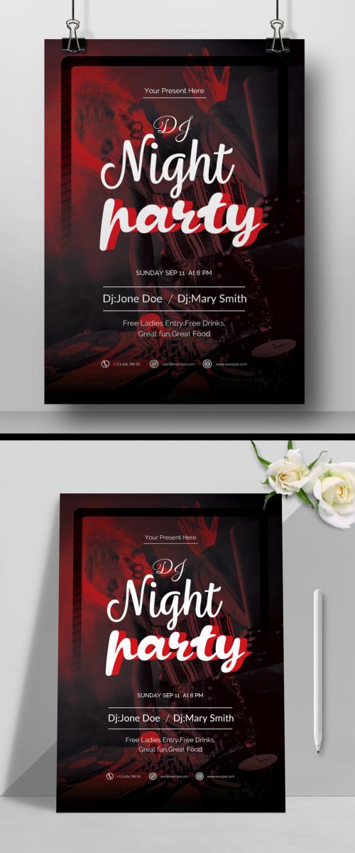Party Flyer Template Design Layout