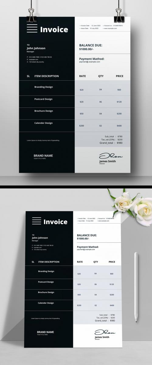 Invoice and Estimate Layout