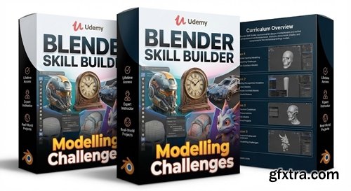 Udemy - Blender Skill Builder: Modelling Challenges