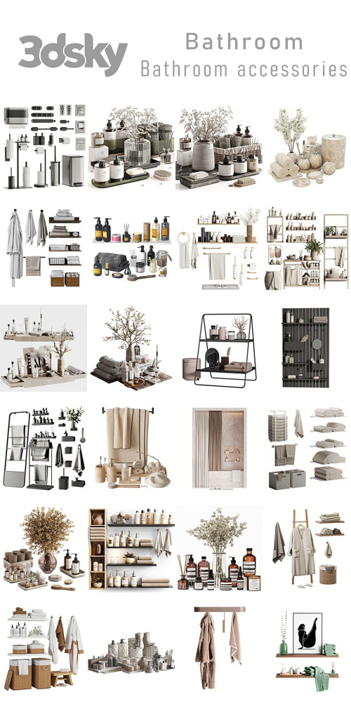 3DSky - Bathroom - Bathroom accessories 3DSky - Bathroom - Bathroom accessories