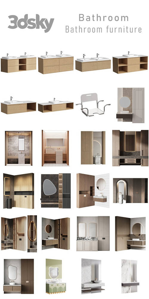 3DSky - Bathroom - Bathroom furniture - Part 2 3DSky - Bathroom - Bathroom furniture - Part 2