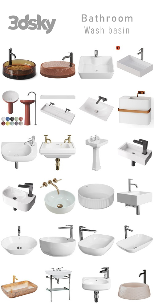 3DSky - Bathroom - Wash basin 3DSky - Bathroom - Wash basin