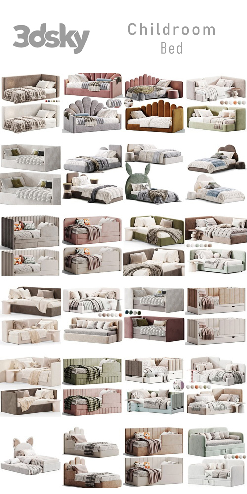3DSky - Childroom - Bed 3DSky - Childroom - Bed
