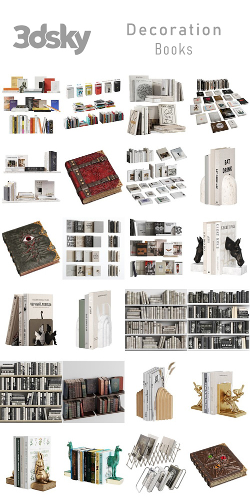 3DSky - Decoration - Books 3DSky - Decoration - Books