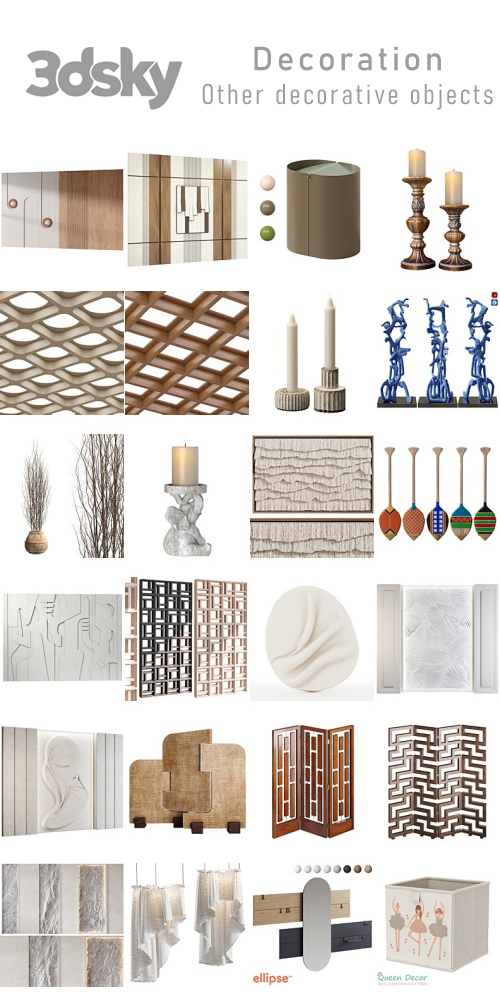 3DSky - Decoration - Other decorative objects - Part 4 3DSky - Decoration - Other decorative objects - Part 4