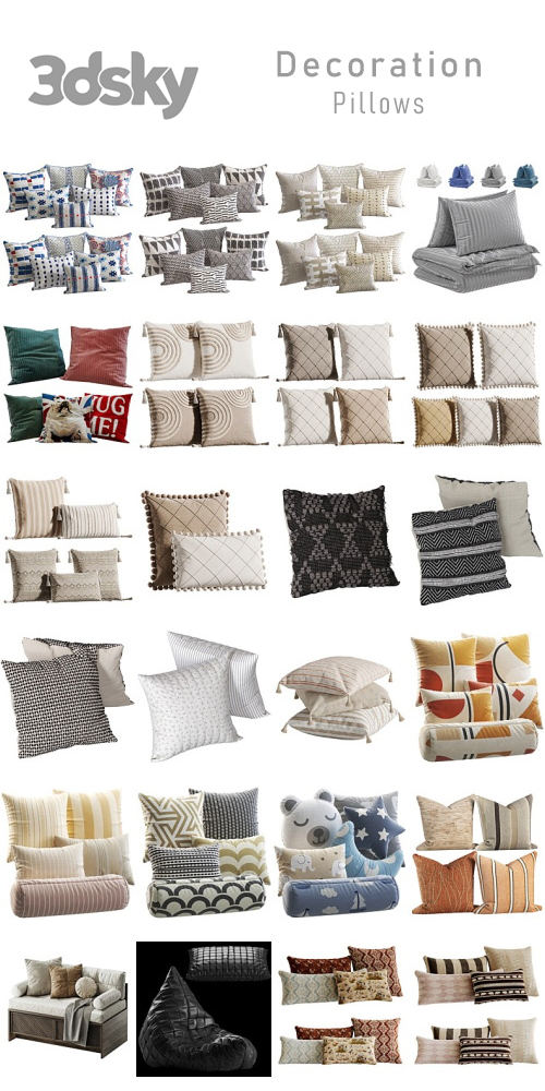 3DSky - Decoration - Pillows 3DSky - Decoration - Pillows