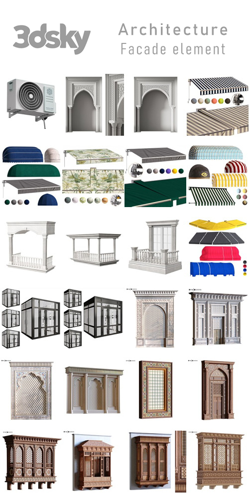 3DSky - Architecture - Facade element 3DSky - Architecture - Facade element