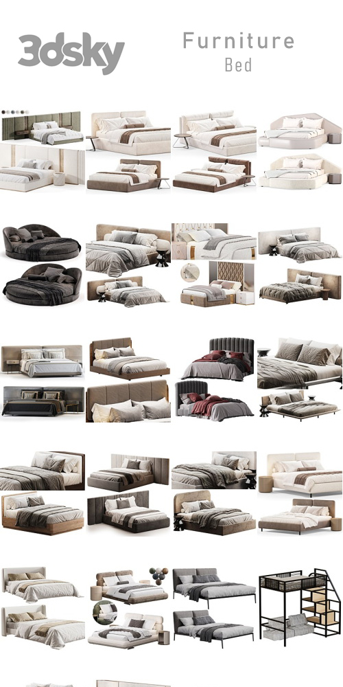 3DSky - Furniture - Bed - Part 5 3DSky - Furniture - Bed - Part 5