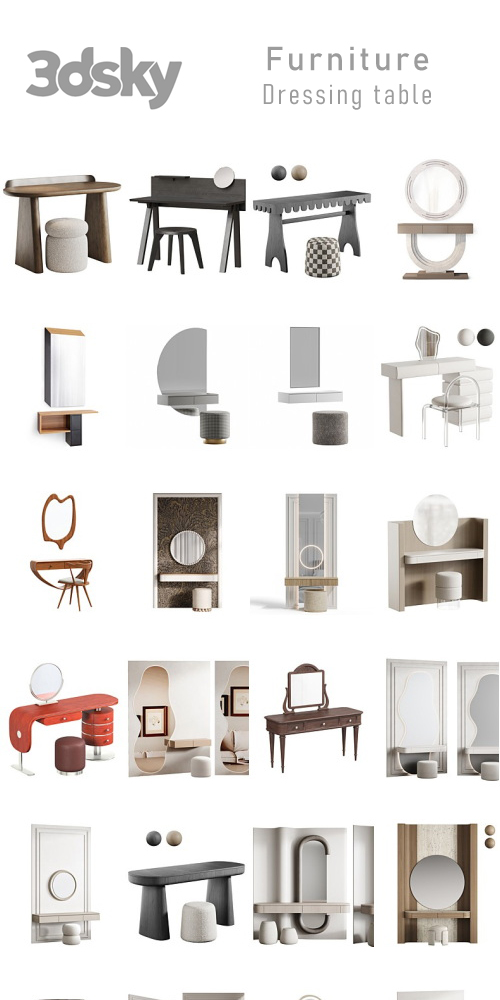 3DSky - Furniture - Dressing table 3DSky - Furniture - Dressing table