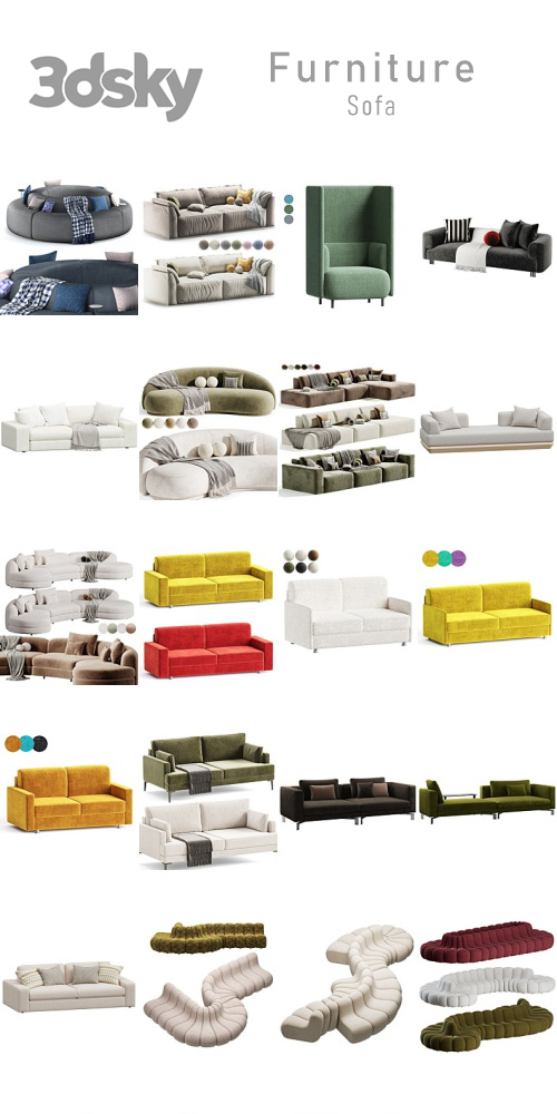 3DSky - Furniture - Sofa Part 10 3DSky - Furniture - Sofa Part 10