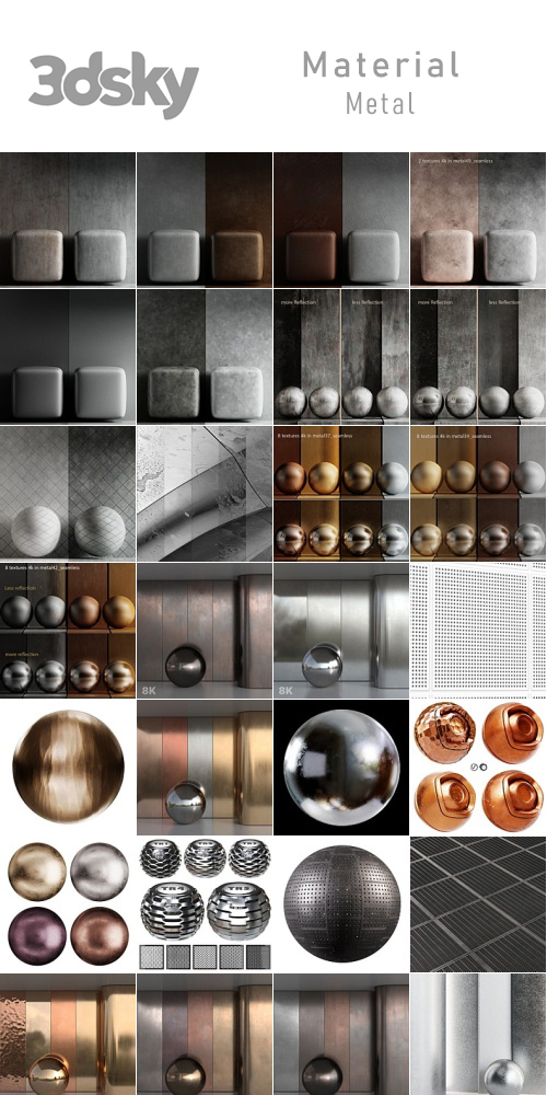 3DSky - Materials - Metal 3DSky - Materials - Metal