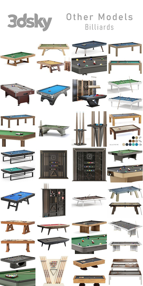 3DSky - Other Models - Billiards 3DSky - Other Models - Billiards