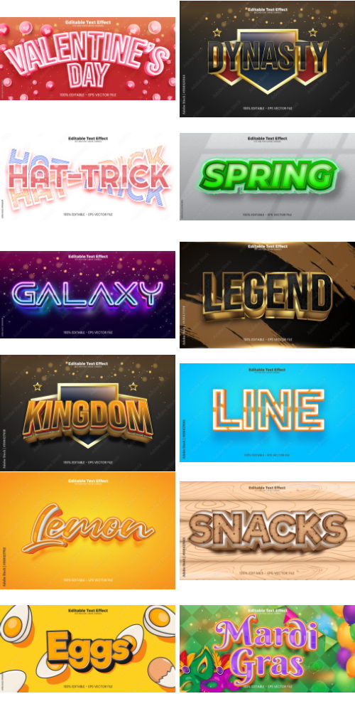 Editable Text Effect In Modern Trend Style 3 500xAI