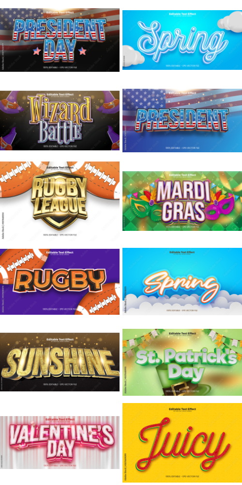 Editable Text Effect In Modern Trend Style 3 500xAI