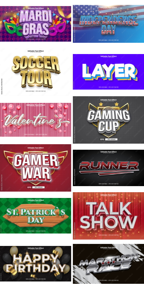 Editable Text Effect In Modern Trend Style 3 500xAI