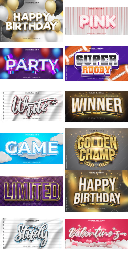 Editable Text Effect In Modern Trend Style 3 500xAI