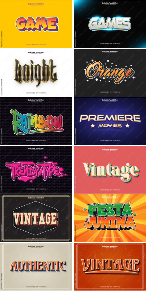 Editable Text Effect In Modern Trend Style 3 500xAI