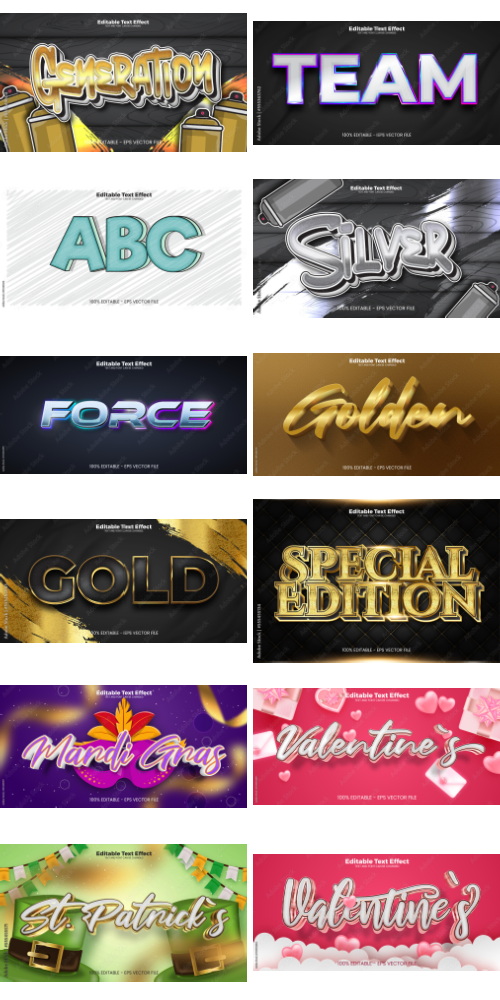 Editable Text Effect In Modern Trend Style 3 500xAI