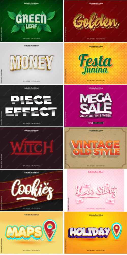 Editable Text Effect In Modern Trend Style 3 500xAI