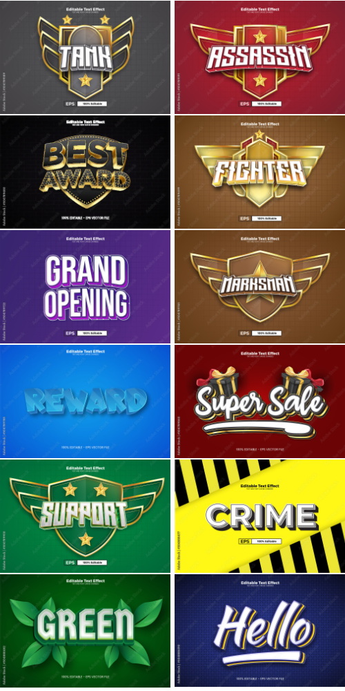 Editable Text Effect In Modern Trend Style 3 500xAI