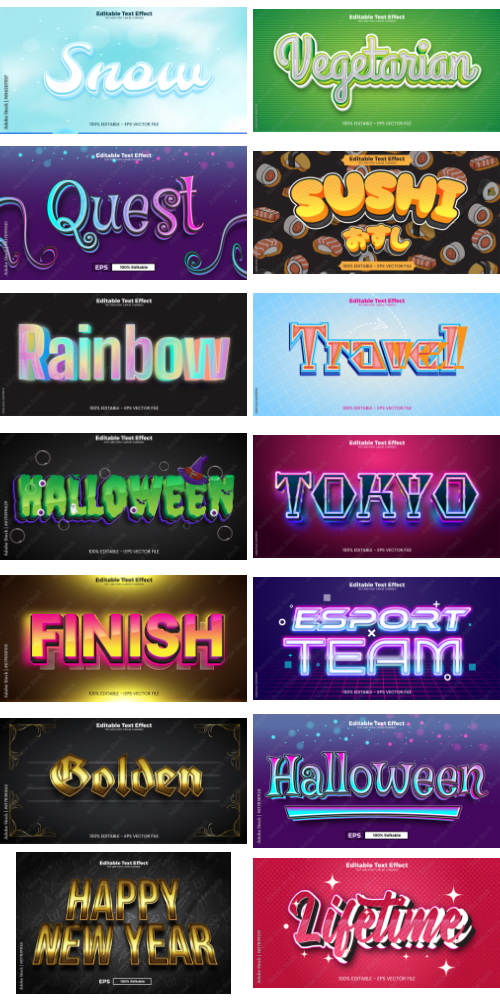 Editable Text Effect In Modern Trend Style 8 500xAI