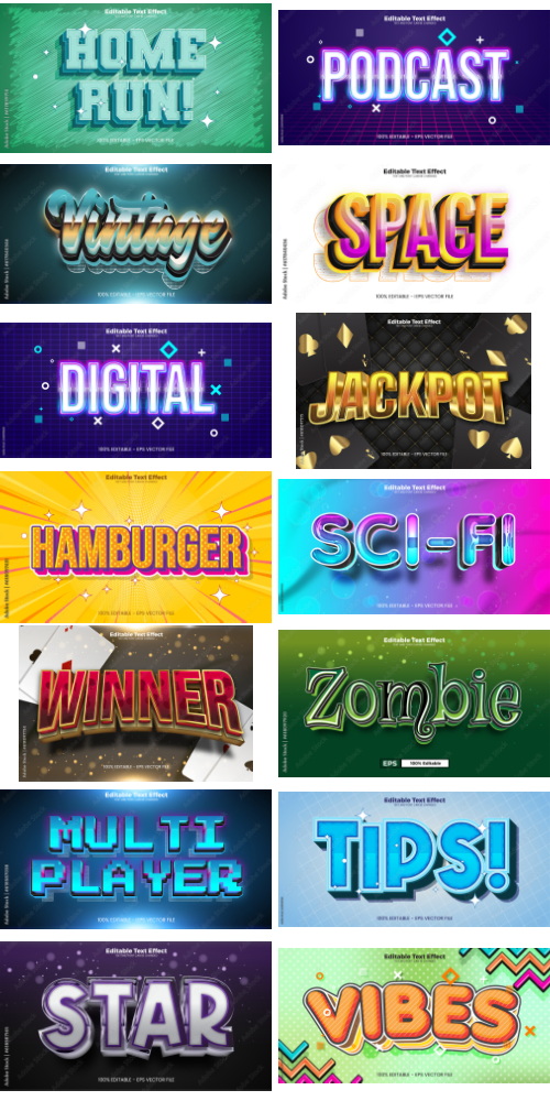 Editable Text Effect In Modern Trend Style 8 500xAI