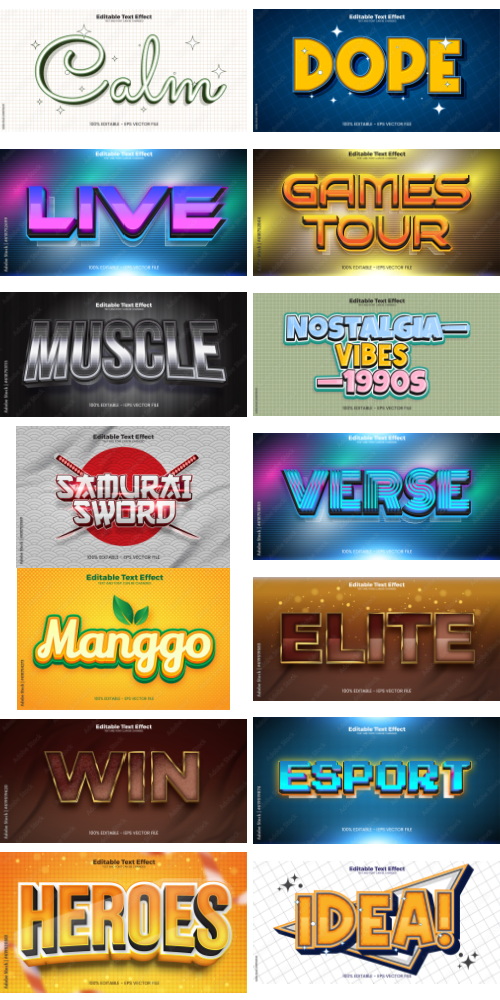 Editable Text Effect In Modern Trend Style 8 500xAI