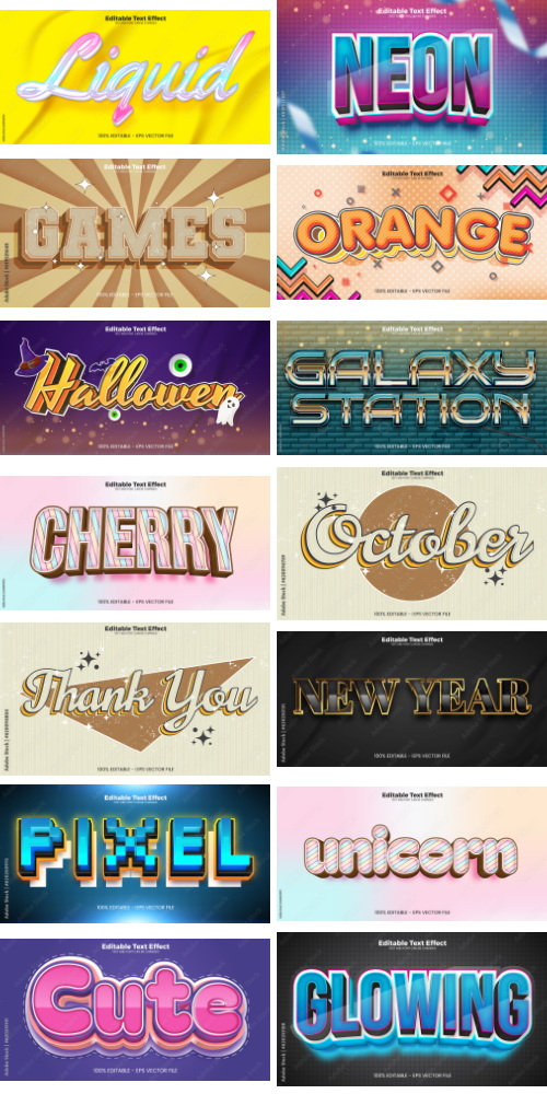 Editable Text Effect In Modern Trend Style 8 500xAI