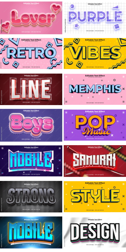 Editable Text Effect In Modern Trend Style 8 500xAI