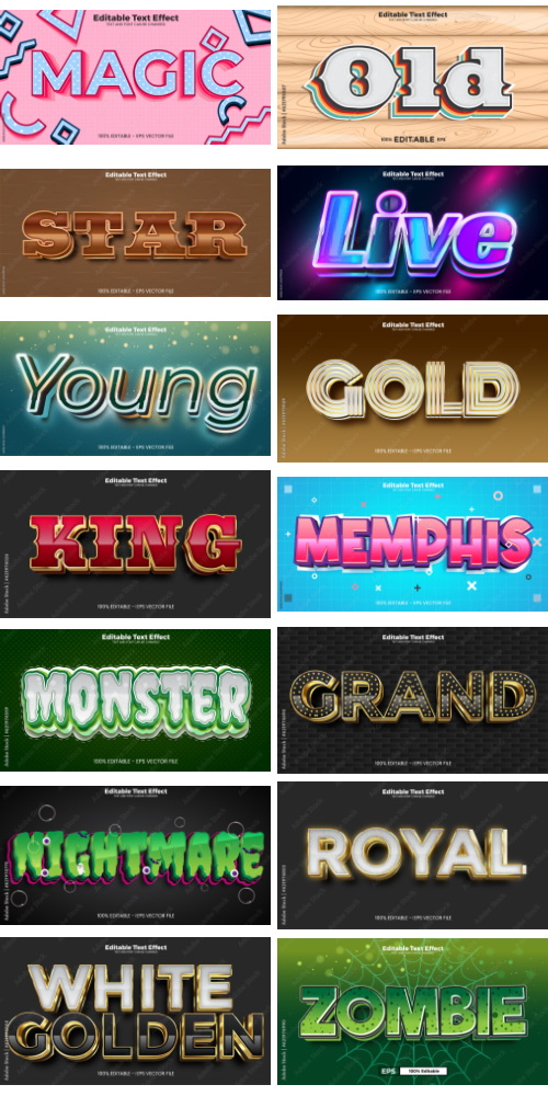 Editable Text Effect In Modern Trend Style 8 500xAI