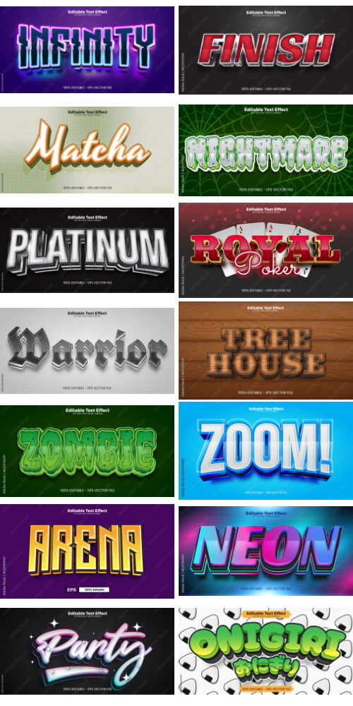 Editable Text Effect In Modern Trend Style 8 500xAI