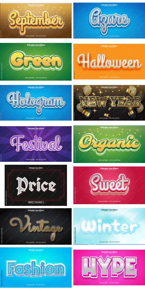 Editable Text Effect In Modern Trend Style 8 500xAI