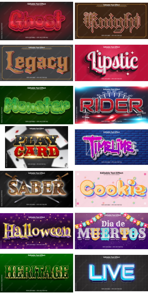 Editable Text Effect In Modern Trend Style 8 500xAI