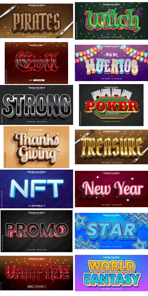 Editable Text Effect In Modern Trend Style 8 500xAI