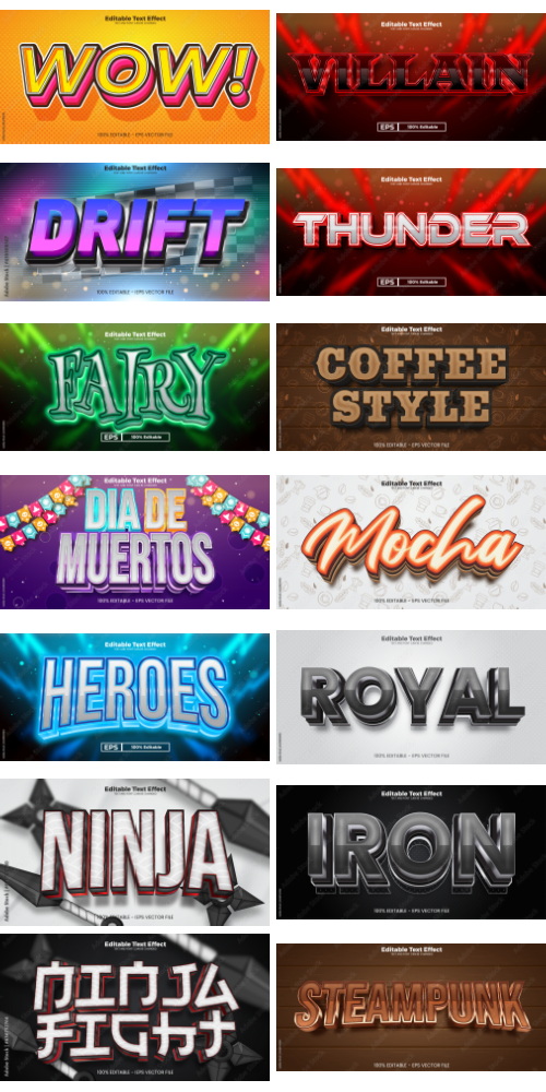 Editable Text Effect In Modern Trend Style 8 500xAI