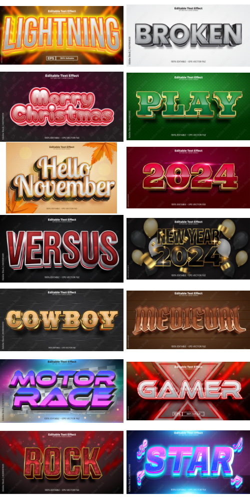 Editable Text Effect In Modern Trend Style 8 500xAI