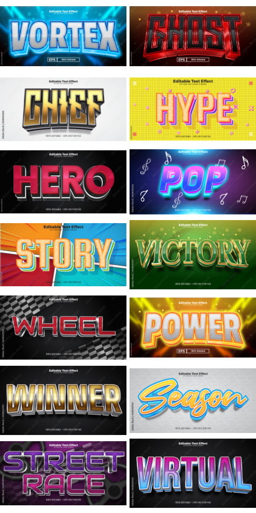 Editable Text Effect In Modern Trend Style 8 500xAI