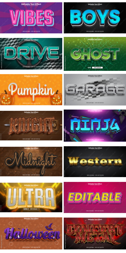 Editable Text Effect In Modern Trend Style 8 500xAI