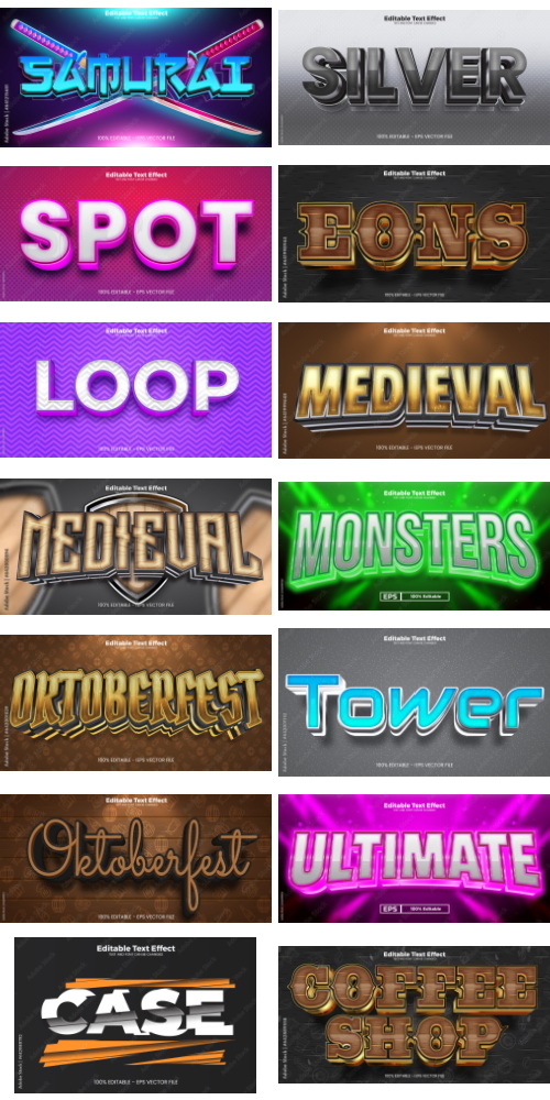 Editable Text Effect In Modern Trend Style 8 500xAI