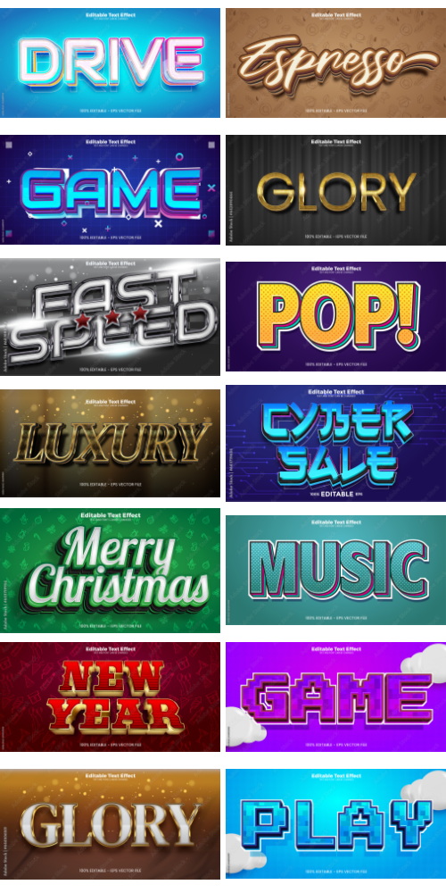 Editable Text Effect In Modern Trend Style 8 500xAI