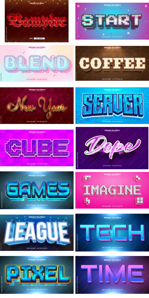 Editable Text Effect In Modern Trend Style 8 500xAI