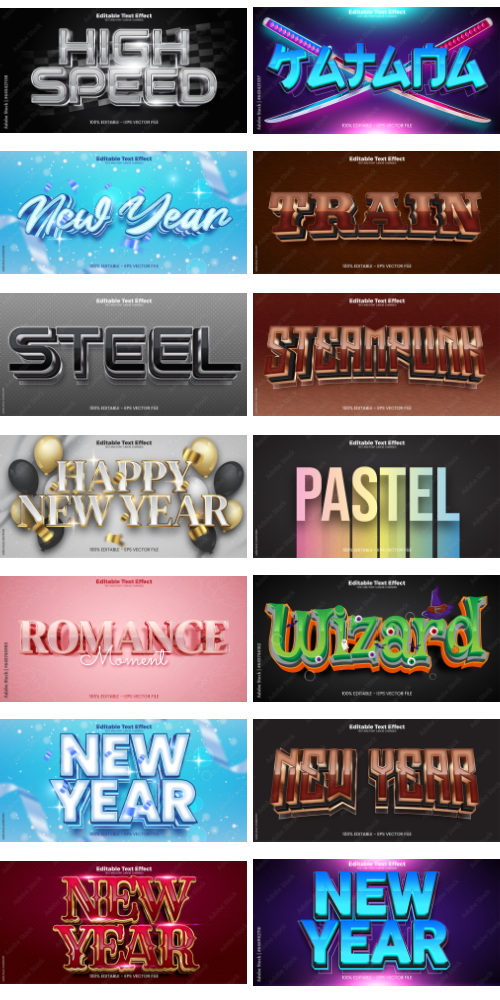 Editable Text Effect In Modern Trend Style 8 500xAI