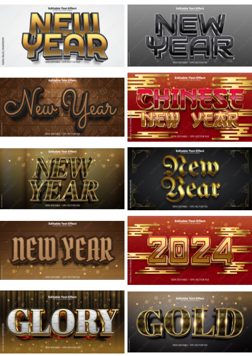 Editable Text Effect In Modern Trend Style 8 500xAI