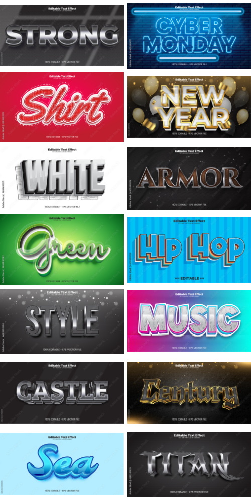 Editable Text Effect In Modern Trend Style 8 500xAI