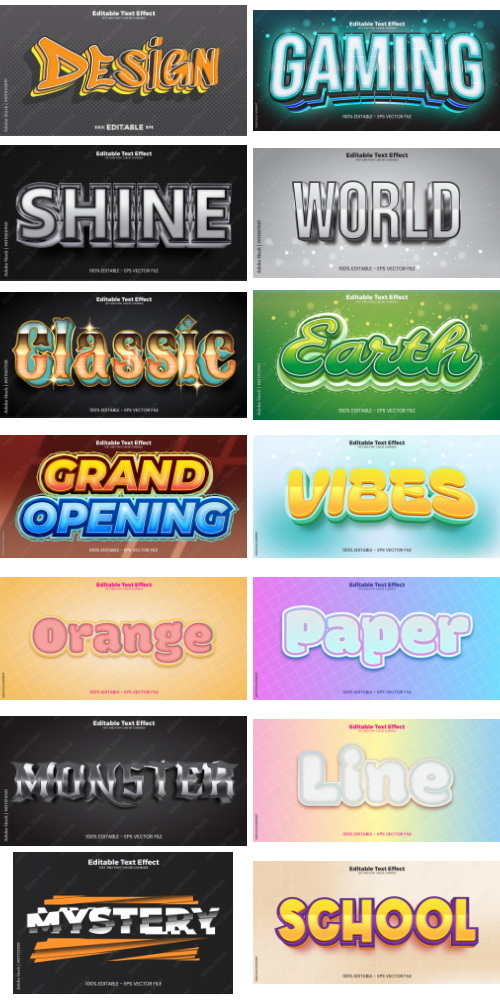 Editable Text Effect In Modern Trend Style 8 500xAI