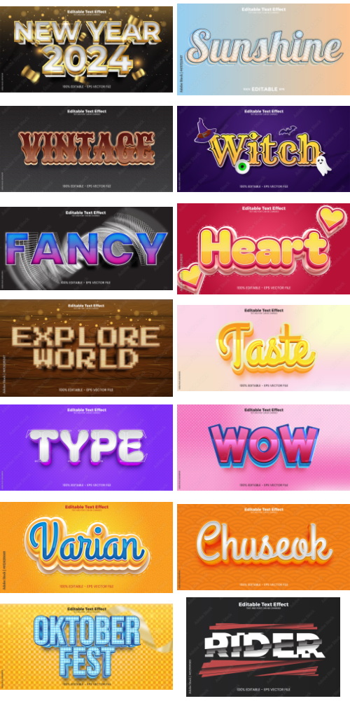 Editable Text Effect In Modern Trend Style 8 500xAI