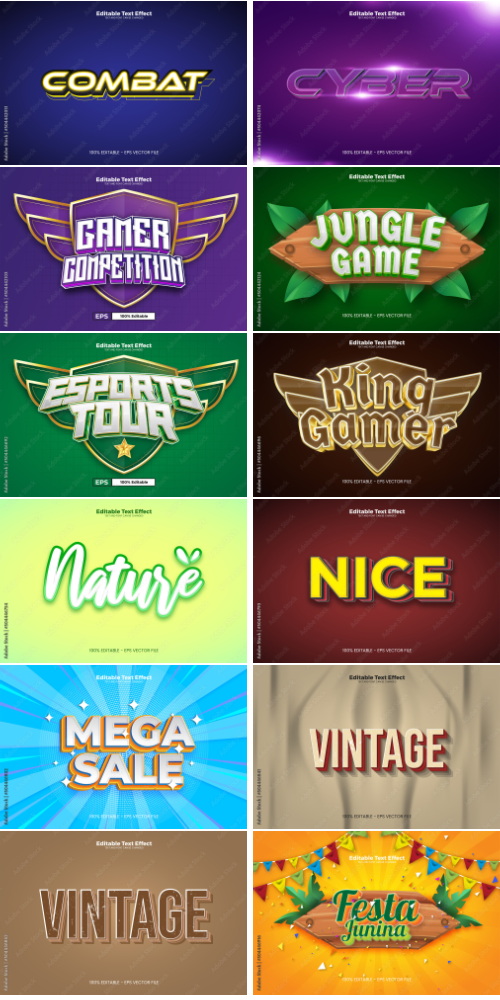 Editable Text Effect In Modern Trend Style 3 500xAI