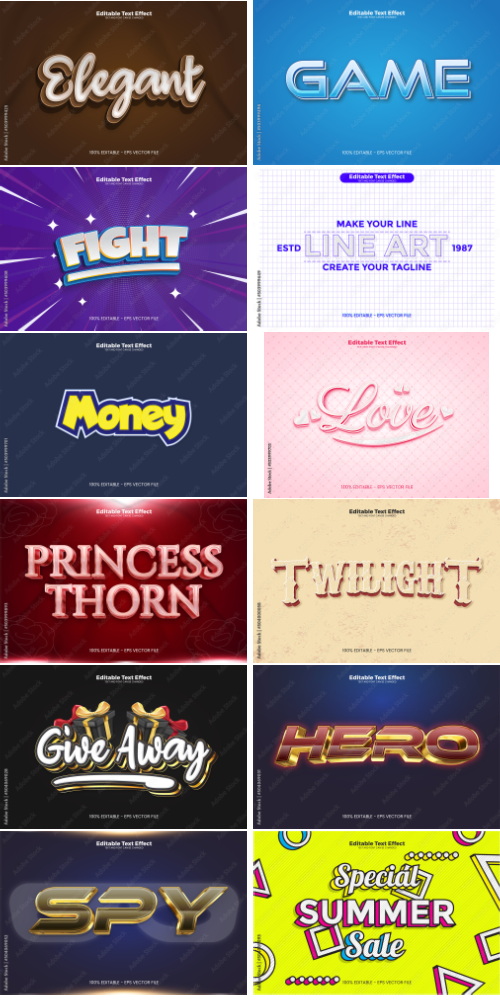 Editable Text Effect In Modern Trend Style 3 500xAI