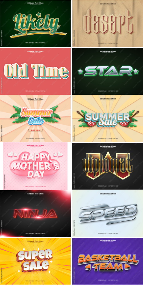 Editable Text Effect In Modern Trend Style 3 500xAI